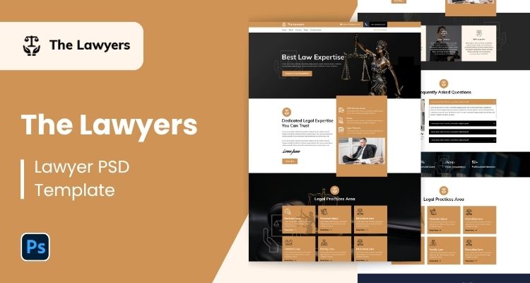 Lawyer PSD Template 1