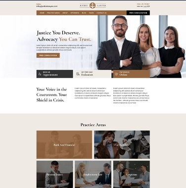 Lawyer PSD Template 4