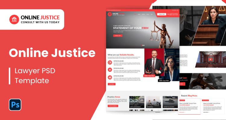 Lawyer PSD Template 6