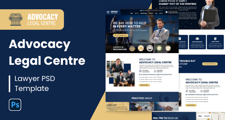 Lawyer PSD Template 7