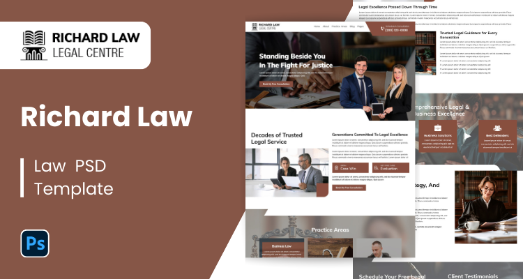 Lawyer PSD Template 16