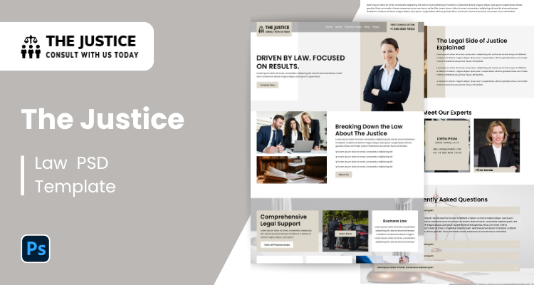 Lawyer PSD Template 14