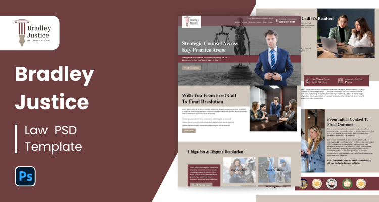 Lawyer PSD Template 19