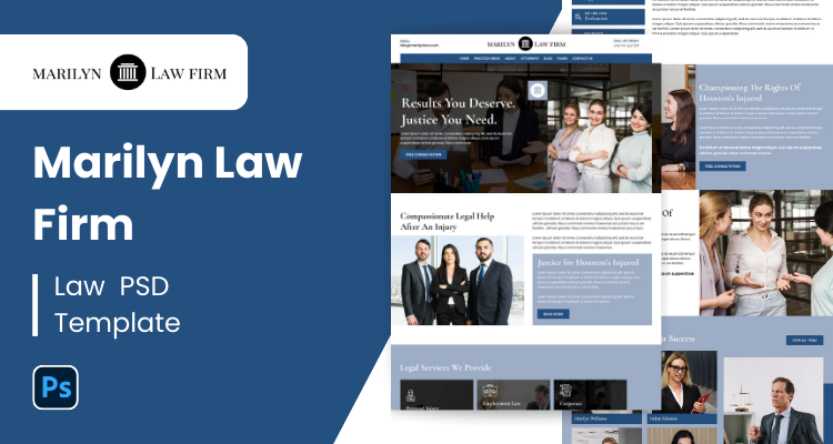 Lawyer PSD Template 21