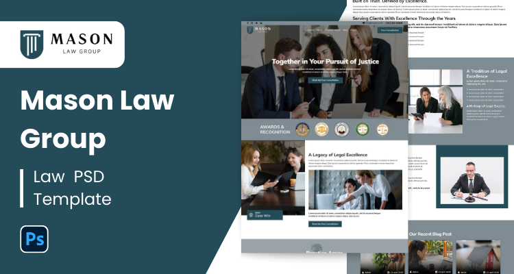 Lawyer PSD Template 20