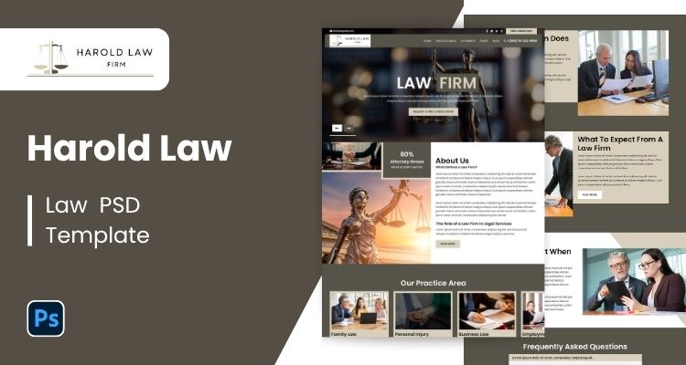 Lawyer PSD Template 27