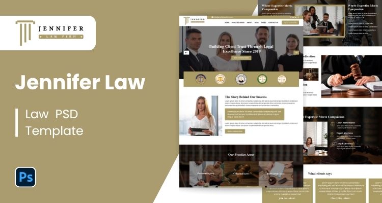 Lawyer PSD Template 26