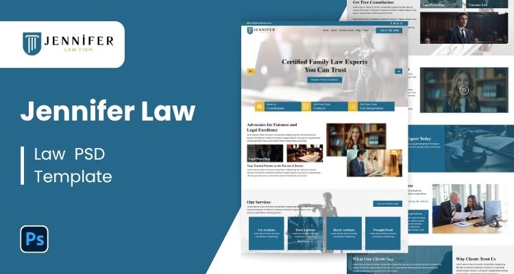 Lawyer PSD Template 24