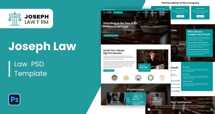 Lawyer PSD Template 28