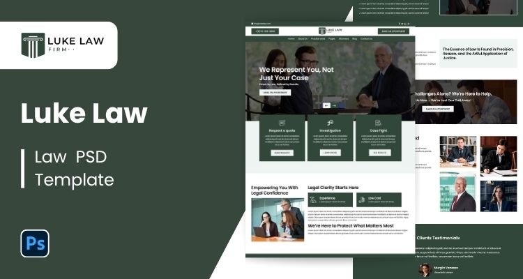 Lawyer PSD Template 23