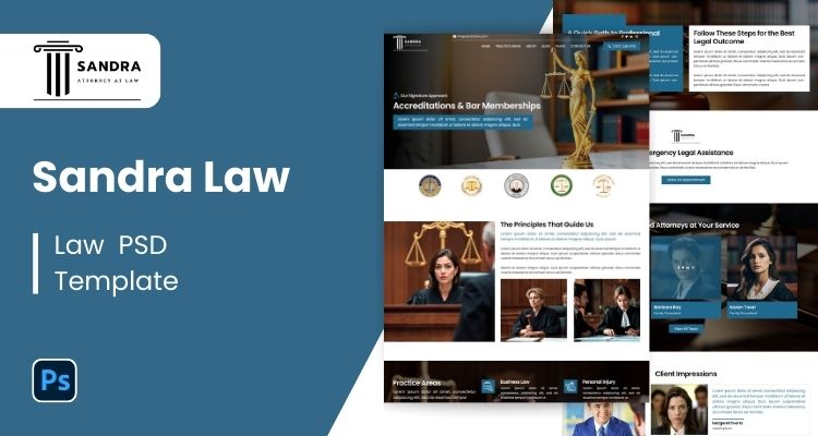 Lawyer PSD Template 30