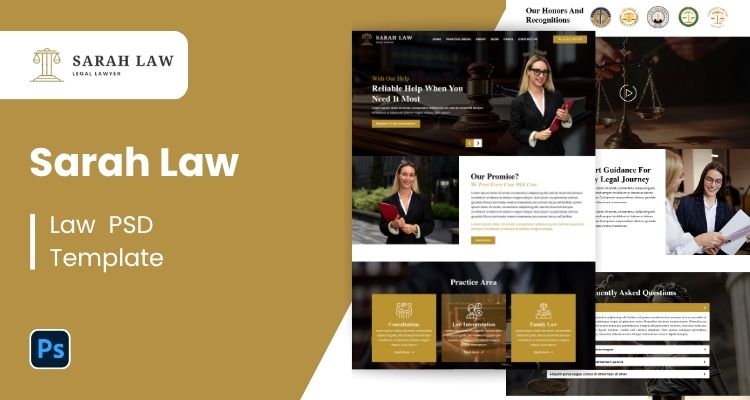 Lawyer PSD Template 25