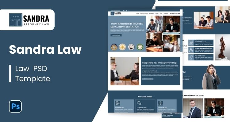 Lawyer PSD Template 32